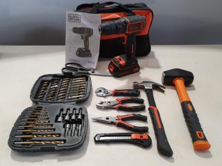 18 Volt Cordless Drill & Tools