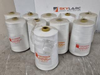 Industrial Polyester 20/6 White Bag Closing Thread, 10x Spools