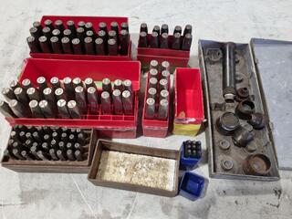 Assorted Steel & Leather Stamps