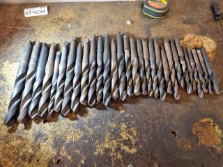 Large Lot of Taper Shank Drills 