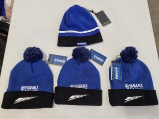 Yamaha Racing Beanies, 4x Hats, New