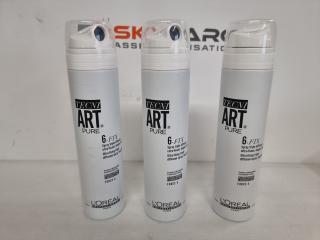 3 Loreal Tecni Art Pure 6 Fix Spray