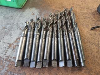 10 Assorted Morse Taper (MT2) Shank Drills