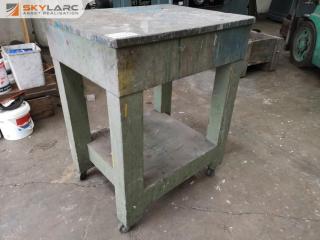 Heavy Duty Mobile Wood Workshop Table Trolley