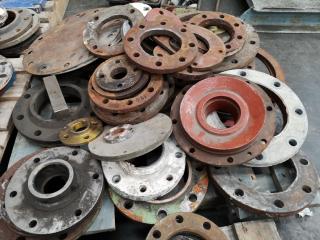 Assorted Heavy Industrial Pipe Covers and Rings