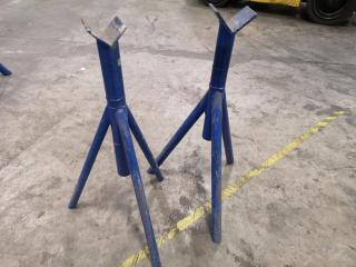 2x Heavy Duty Workshop Material Support Stands