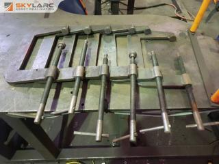 6 x Plate Steel G Clamps