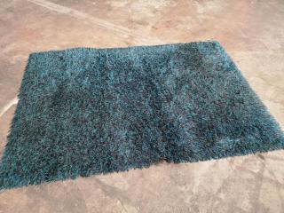 2200x1500mm Shag Rug in Turquoise Colour