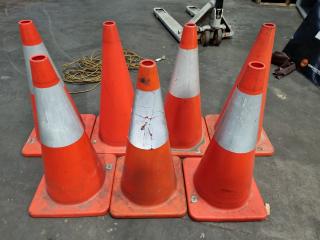 5x Orange Safety Cones