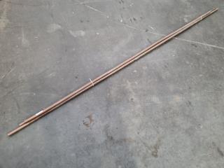 3x Lengths of 22mm Copper Plumbing Pipes