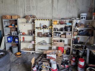 5x Workshop Storage Shelving