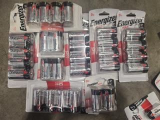 Large Lot of AA, AAA and D Batteries 