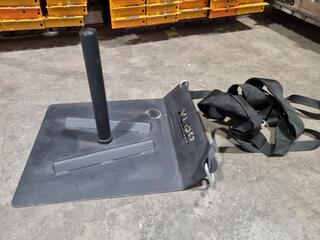 Flat Base Weight Training Power Sled by XLR8