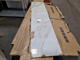 5x Faux Marble Countertops, 2600x600mm each