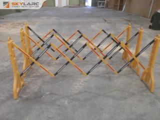 3 x Portable Collapsible Safety Barriers