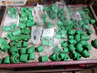 Large Quantity of Aquatherm Green Pipe Fittings