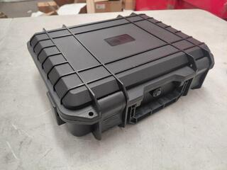 Black hard case with foam insert