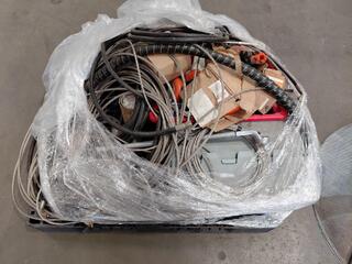 Pallet of Industrial Parts and Electrical Enclosure
