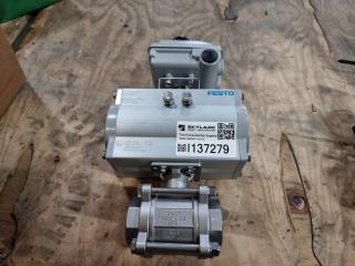 Festo Ball Valve 1½" Pneumatic Actuator