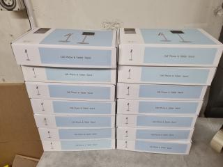 14x Tablet / Phone Stands, Bulk Lot, New