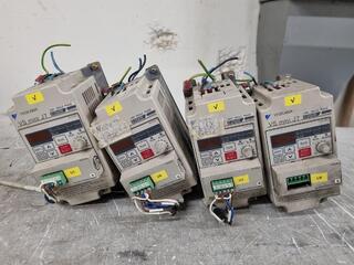 4x Yaskawa VS Mini J7 Variable Frequency Drives