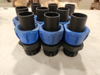 9 x LDMC40 40mm Male Couplings