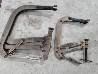 2x Cam Compression Clamps