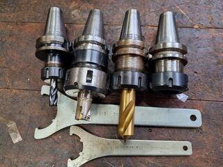 4x BT40 Tool Holders w/ ER25 and ER40 Collet Chucks