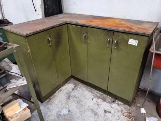 Workshop Corner Storage Cabinet / Workbench