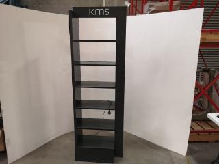 Lighted Salon Hair Product Display Shelving Unit