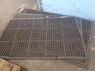 4 Anti Fatigue Rubber Workshop Mats