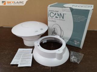 Airflow iCON60 Stylish Ceiling Extractor Fan for Bathroom, New