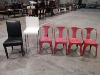 6x Assorted Indoor & Outdoor Chairs