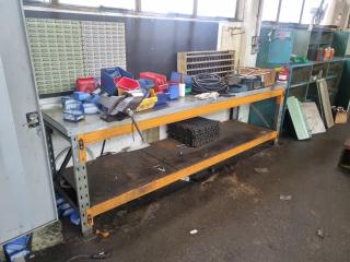 Large Workbench with Vice