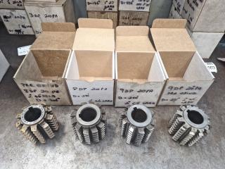 4 x Gear Hobber Cutters