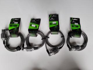 4x Syncros Combination Cable Locks