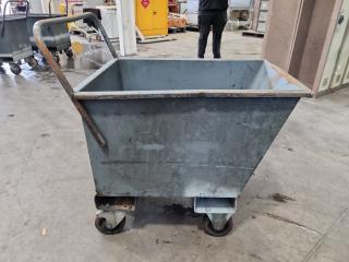 Heavy Duty Steel Scrap Material Bin Trolley