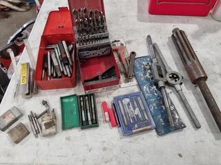Assorted Drills, Threading Taps & Dies, & More