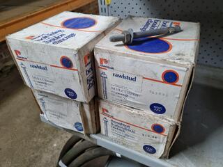 200x Rawplug Galvanised Anchor Bolts, M10x130mm