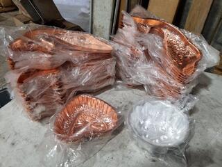 Aluminium Gelatin / Jelly Moulds, 34x Units