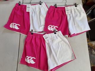 3x Canterbury Harlequin Cotton Shorts, Size 36