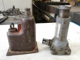 2x Vintage Antique Automotive Jacks