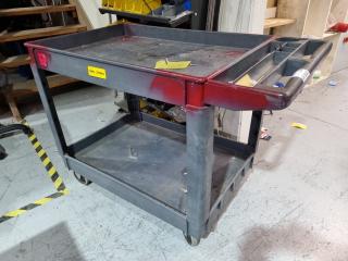 Heavy Duty Ridgid Plastic Platform Trolley