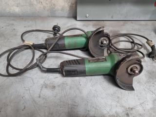 2 x Hikoki Angle Grinders