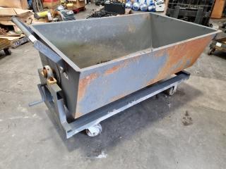 Heavy Duty Mobile Tipping Scrap Bin Trolley