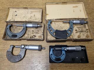 4x Metric Scale Outside Micrometers