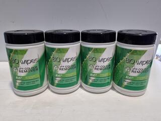 Bio Wipes Skin Colour Removing Wipes, 4x New Bottles