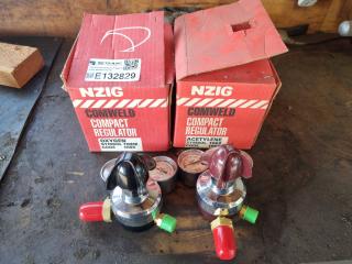 2 x New Gas Welding Regulators 