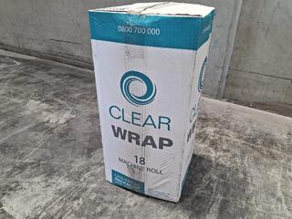 2250m of Clearwrap 18 Machine Roll - 18um