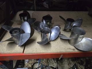 6 x Stainless Boat Propellers 